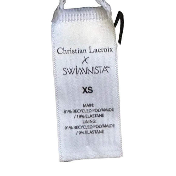 Women's Bikini Top recycled material Swiminista x Christian Lacroix XS - Picture 4 of 5